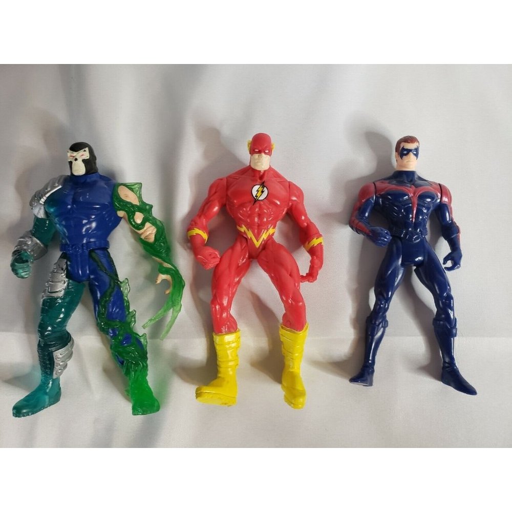 DC Comics Batman & Robin Iceboard Robin, Venom Bane & Total Justice Flash